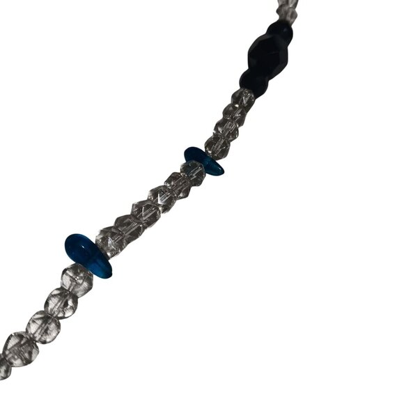 Vintage Deco Hippy Necklace Strand Colofrul Art Glass Bead Dangle Pendant 29" - Picture 5 of 7